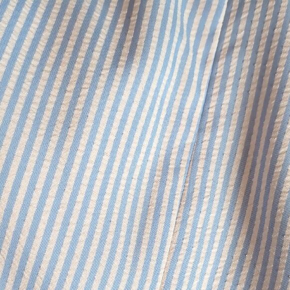 Talbots Blue and White Pleated Midi Dress for Prom - Picture 5 of 5